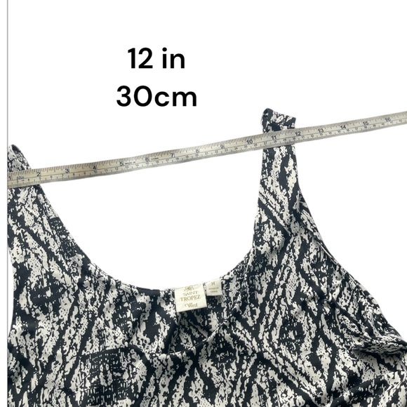 Saint Tropez West Black & White‎  Midi Dress SizeMedium - Picture 5 of 9